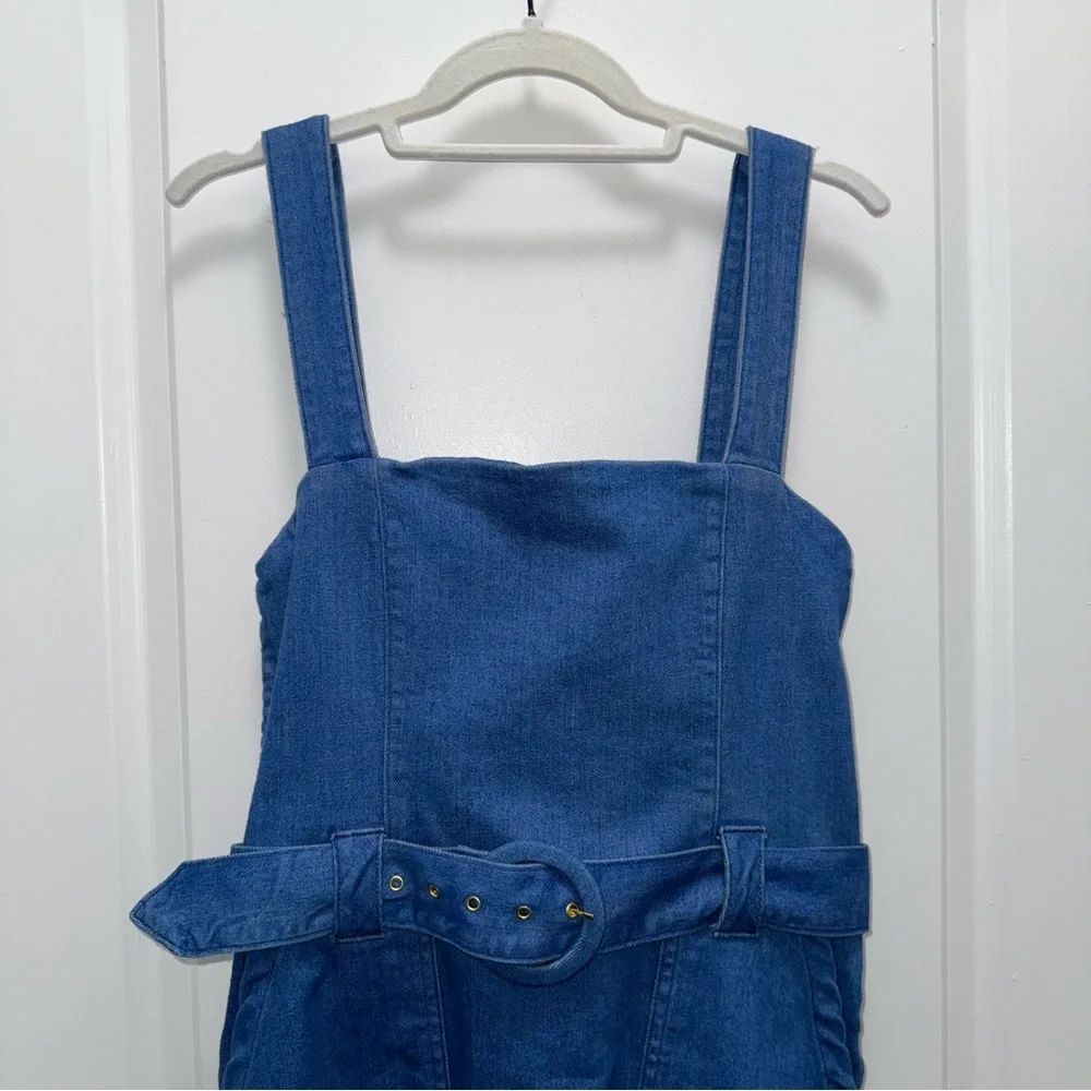 NWT Show Me Your MuMu Billings Dress Denim Mini Dress - Picture 3 of 9